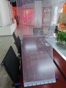 China P5 Indoor LED Glass Screen Film Display Transparent Panel 480mm*320mm factory