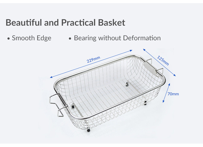 Touch Control Panel Titanium Alloy Made Ultrasonic Bath 3L For Repair Tools Washing