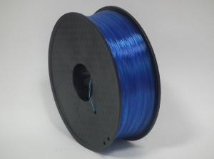 China 1.26kg /Piece 1.75mm 3D printer PLA filaments, Transparent BLUE 3d printing material factory