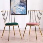 Coffee Shop Furniture Gilded Chairs Waterproofing Plated Windsor Dining Chair