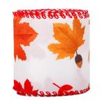 Thanks Giving Day Printed Burlap Ribbon 63mm Personalized Cotton Ribbon
