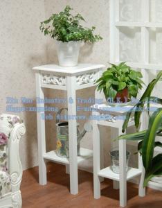 China Wooden table, wooden flower pot holder, wooden living room furniture factory