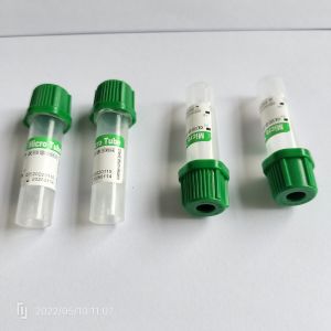 Heparin Vacuum Micro Blood Collection Tube 0.5ml PP 8*45mm For Single Use