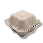 Single Cell Bagasse Lunch Box Disposable Bagasse Food Container 8 Inch