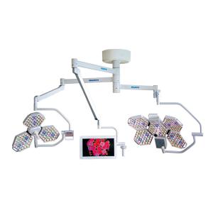 China Three Arm Ceiling Mounted Medical Surgical Lighting Systems With Display Recorder factory