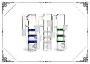 China Ash Catcher Triple Honeycomb Three Glass Ashcatcher Honey Comb factory