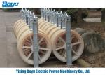 Aerial Roller Bundled Conductor Pulley , Nylon Three Coductor Pulleys