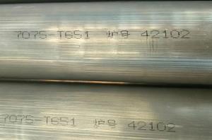 China 7075T6 Seamless Aluminum Tube For Regulating Valve Parts Round Pipe factory