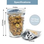 Convenient 6x9 Inch Smell Proof Zipper Bag for Other Food Storage in Mylar
