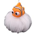 Baby Cute Soft Vinyl Toys Animal Cartoon Colorful Mesh Sponge PE Bath Shower