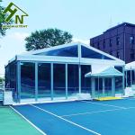 Aluminum Profile Exhibition Glass Marquee Tent Strong Work Construction