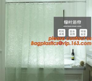 China PEVA Bathroom hooks shower curtain, PEVA Shower Curtain Disposable Bath Curtain, shower curtain For Hotel Bathroom packa factory