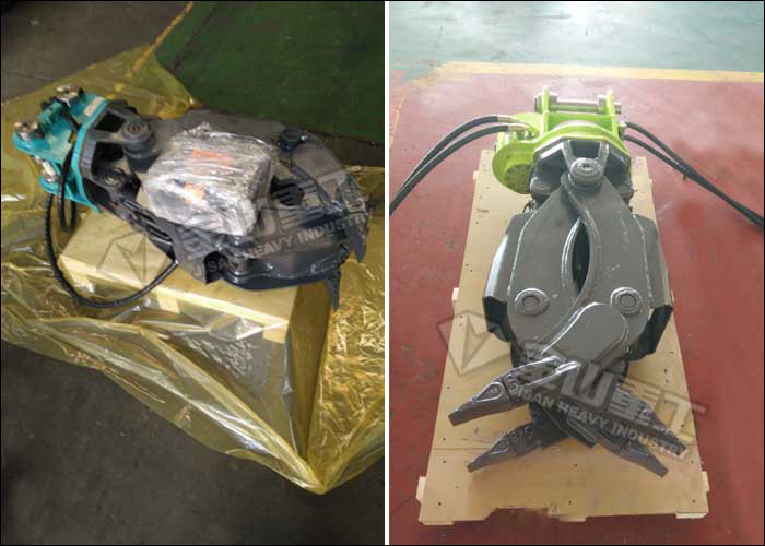 1000mm Jaw Opening Mini Digger Log Grab 360 Degree Hydraulic Rotating