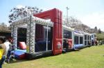 100ft Long Inflatable Obstacle Course For Adult Children Pvc Tarpaulin Material
