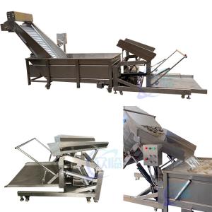 China shrimp processing plant weight crane Insulation bucket hoist Thermal barrel factory