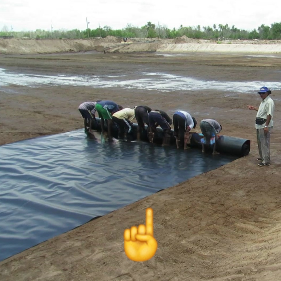 ASTM GRI-GM13 Standard HDPE Geomembrane for Landfill Pool 1mm Thickness 50-200m Length