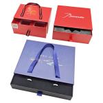 Paper Cardboard Rigid Gift Box Luxury Wine Bottle Packaging Box Sliding Drawer