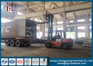 China Philippines Galvanized Octagonal Steel Power Pole With Climbing Ladder factory