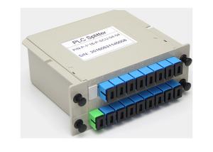 China SC UPC 1x16 Splitter Box For Fiber Optic Cable, Cassette Plc Fiber Optic Splitter factory