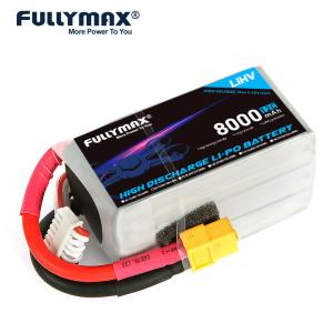 China 6s 8000mah Lipo Battery 23.52V 12C 6 Cell High Discharge Lithium Polymer Battery 8000mah factory