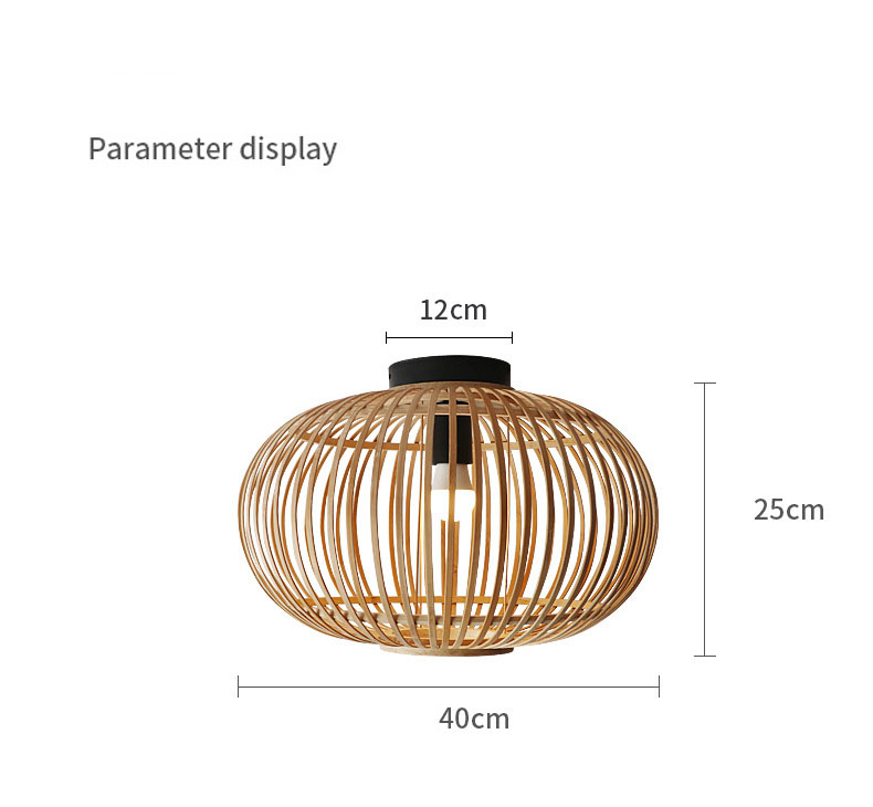 Customized Wicker Lamp Shade Pendant For Indoor Hallway Ceiling