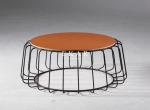 Living Room Modern Fashion Design Stainless Steel Frame Round Coffee Table