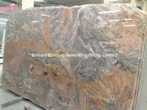 China Brazil Juparana Granite Slab, Brail Muilticolor Red Granite Slab factory
