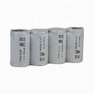 China High Capacity 4.8V 4500mAh D Rechargeable NiCd High Temperature Battery Pack For Emergency Lighting factory