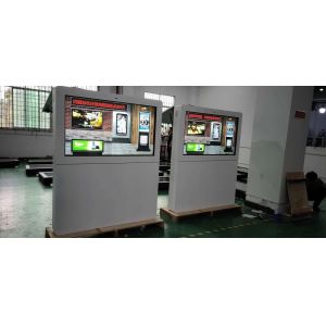 Standing Alone Outdoor Advertising Lcd Screens Kiosk 65 Inch Media Player For
