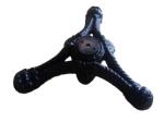Black Powder Coat Vintage Table Base Cast Iron Dining Height 28'' Original