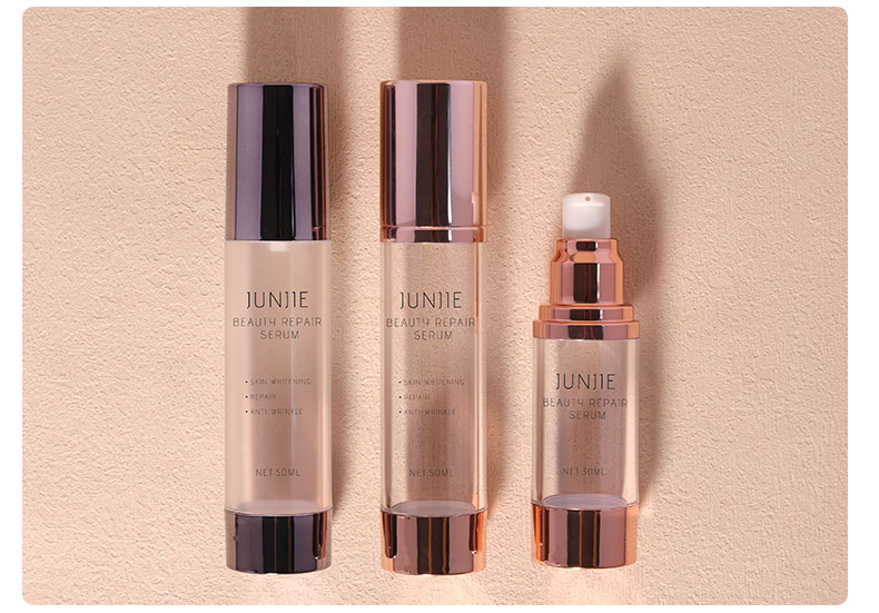 20ml 30ml 50ml Airless Spray Pump Bottle Matte Transparent Serum Bottle With Screw Cap