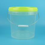 Customized Logo Clear Plastic Bucket for Food