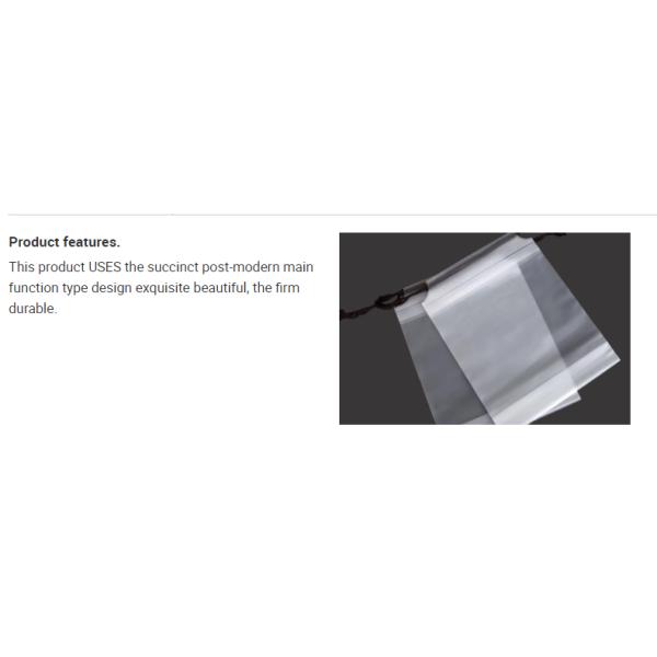 0.16mm Thickness Frosted EVA Plastic Drawstring Bags