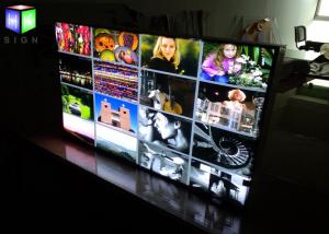 China Frameless Backlit Advertising Light Box Display Aluminum Frame With Edge Lit factory