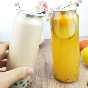 China 500ml Plastic Water Bottles Food Grade PET Water Jars With Easy Pull Cover factory