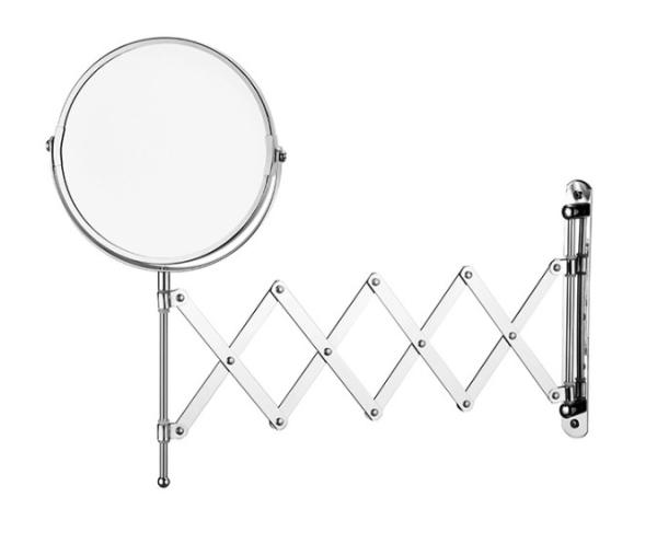 Home hotel bathroom makeup mirror HD retractable vanity mirror rotatable wall