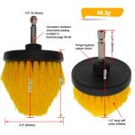 PP Material 2.5 Inch Tapered Drill Cleaning Brush For Car