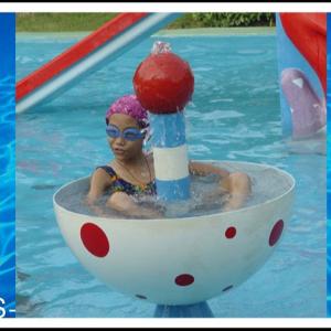 China Fiberglass Aqua Play, Spray Aqua Park Equipment For Kids and Adults in Swimming Pool factory