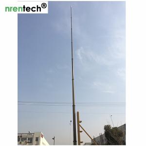China 15m pneumatic telescopic mast-NR-2750-15000-30 for mobile antenna mast tower-aluminum telescoping mast factory