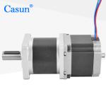 57*57*54mm NEMA 23 Planetary Gear Stepping Motor Dual Shaft 50:1 for Extrusion