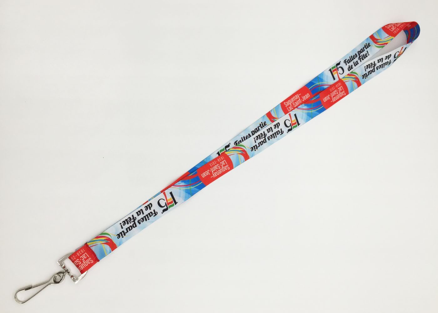 Polyester Flat Dye Sublimation Lanyards With Customized Logo Size