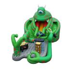 Alien Monster Playground 0.55mm Plato Inflatable Play Park