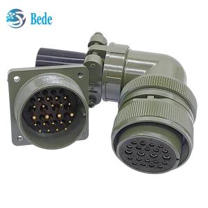 China MIL-DTL-5015 Series Industrial Circular Connector MS3108A Elbow Threaded Connector factory