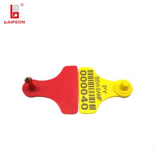China Ranches Small 60mm 58mm Tamper Proof Animal Ear Tag factory