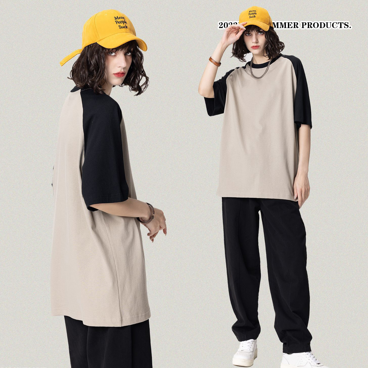 Custom Logo Printed Mixed Color Ringer Tshirts for Unisex Casual Streetwear Fashion