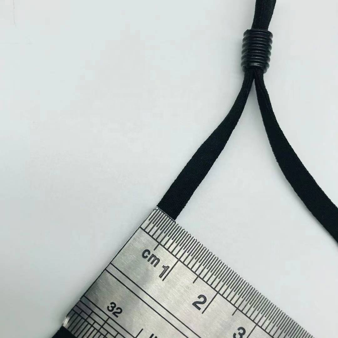 Elastic Cord String for Masks with Adjustable Buckle Lock Soft Elastic Band for Sewing Stretchy Strap for Medical Face Masking