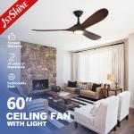 OEM of Dimmable Ceiling Fan with Wooden Blades and 3000k/4000k/6000k Color