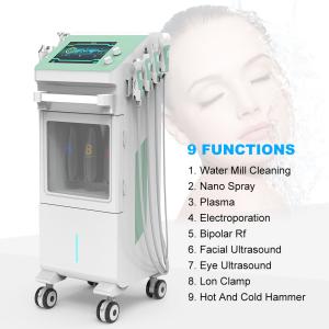 China 9 In 1 Hydro Dermabrasion Machine Aqua Peeling Radio Frequency Skin Tightening Face Skin Care Hydrabrasion Facial Machin factory