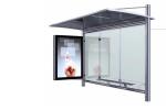 Height 2700-2800mm Stainless Steel Shelter , Prefab Bus Shelters Ceiling 1500