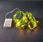 Wedding Party 20LEDs Leaf Garland Light Outdoor Waterproof Fairy String Lights